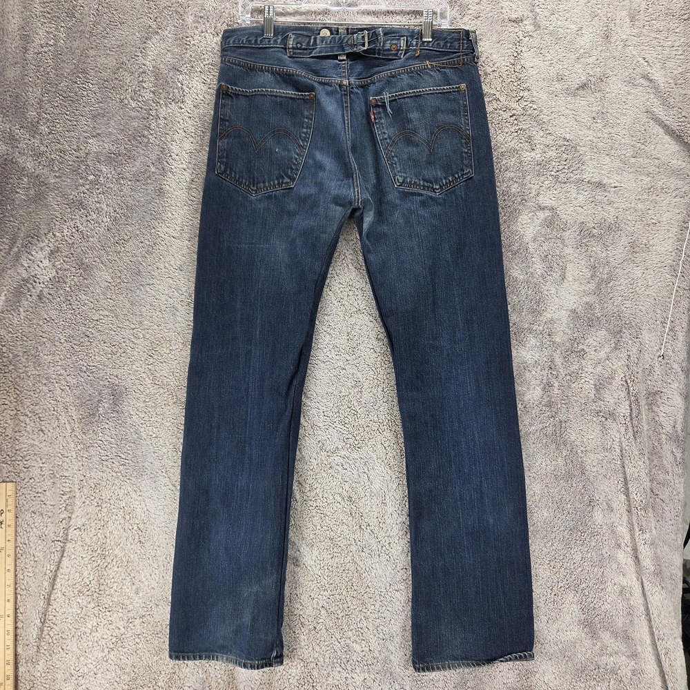 VTG Levis Jeans Mens Blue 1901 Special Edition Buckle Back Zip Fly Fits 34x32